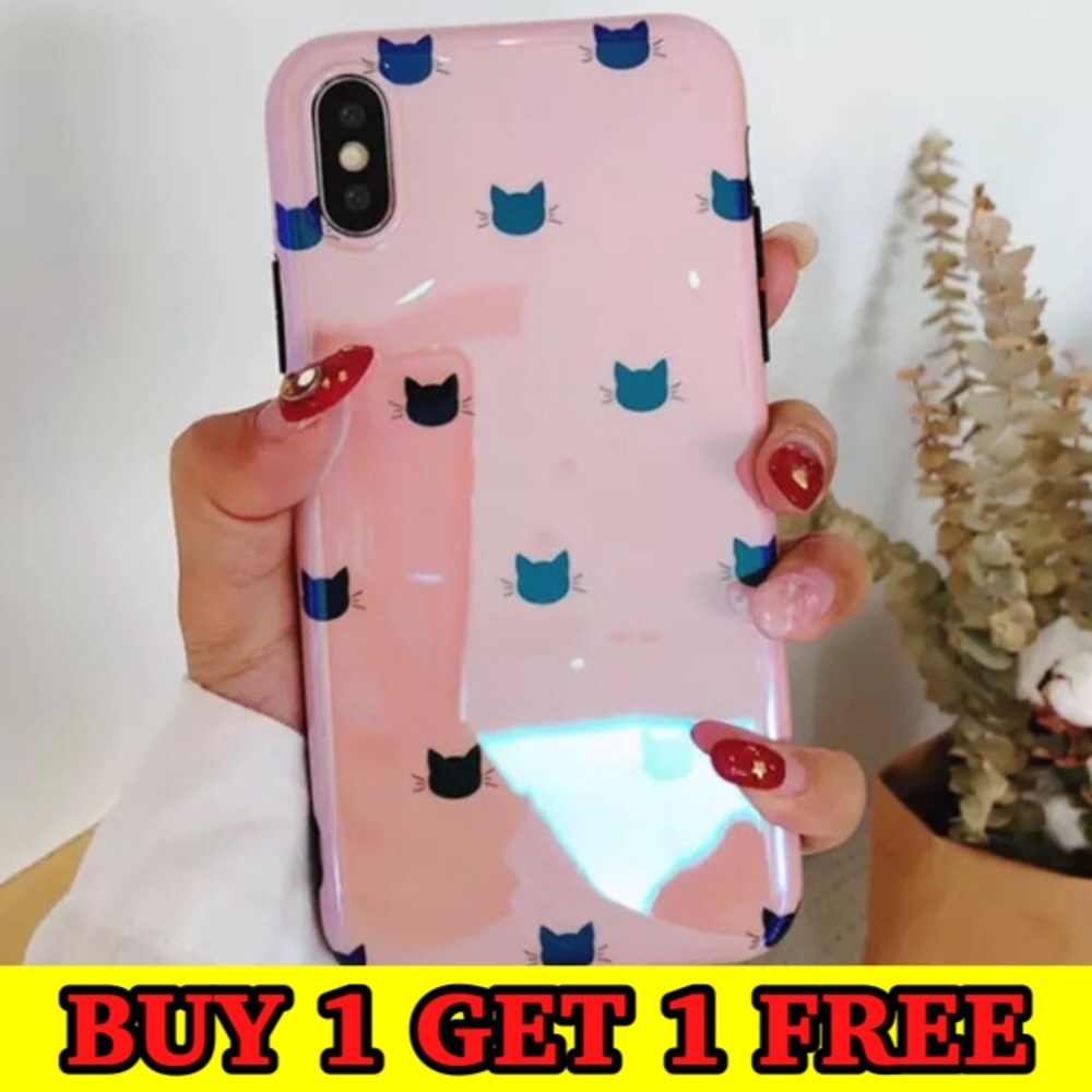 iPhone XR Case Pink Cats